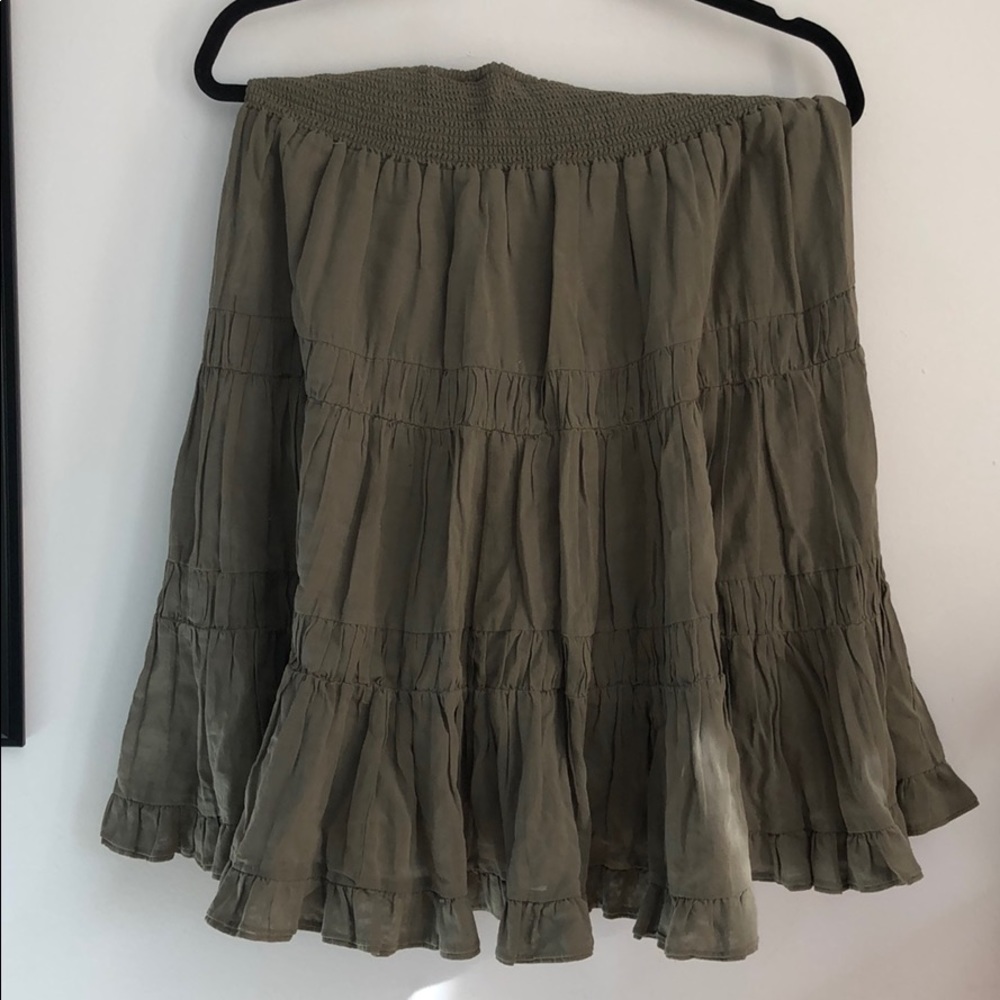 Anthropologie Olive Fairy Skirt